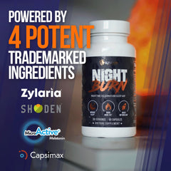 Close-up of ALPHA LION Night Burn label