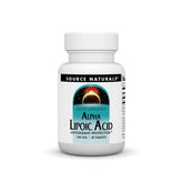 Alpha Lipoic Acid 100mg Source Naturals bottle on white background