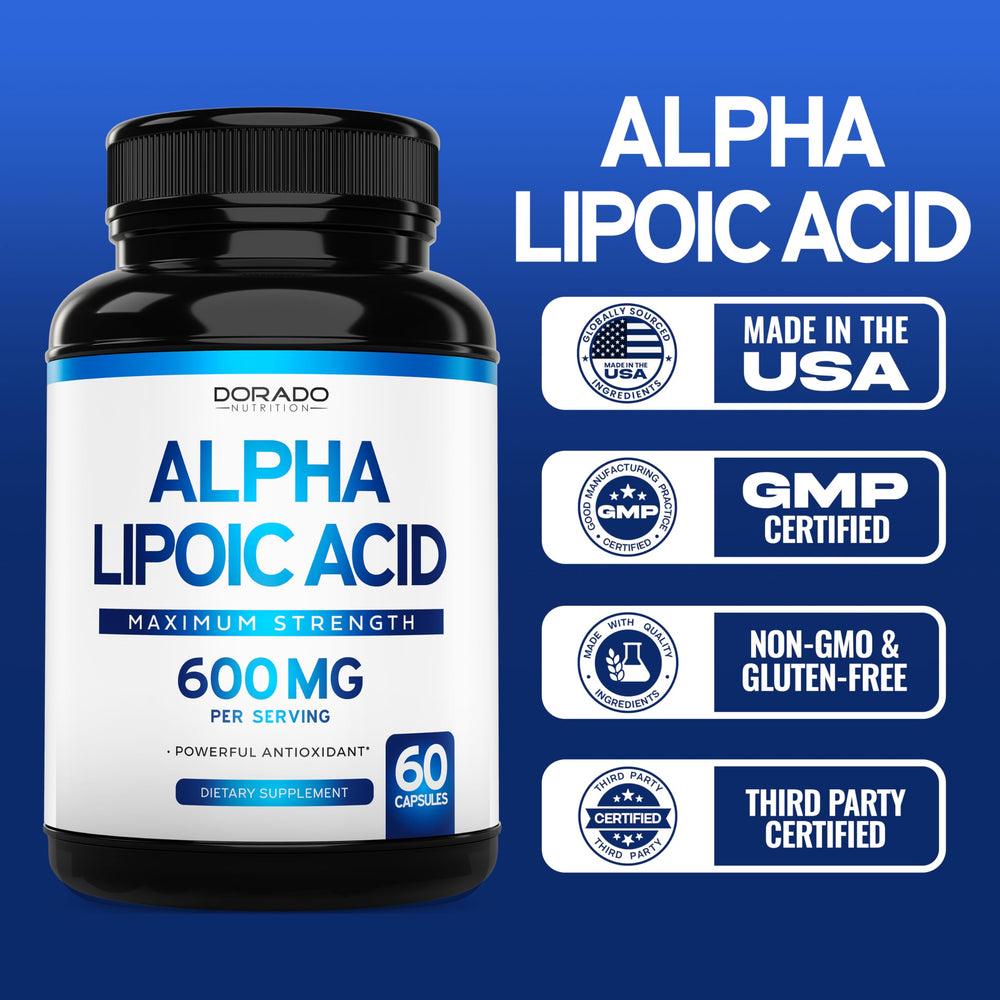 Third-party tested Alpha Lipoic Acid supplement product image