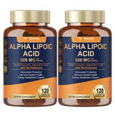 Hero image showing Alpha Lipoic Acid 600mg with Benfotiamine 300mg 2 pack
