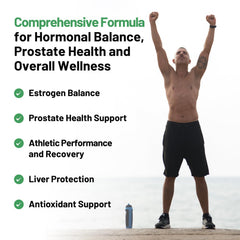 ALPHA RISE broccoli sprout extract label close-up highlights sulforaphane antioxidant benefits.