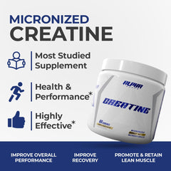 Close-up of creatine powder texture