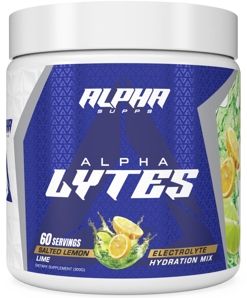Alpha Supps Alpha Lytes on-the-go bottle ready to mix during workouts