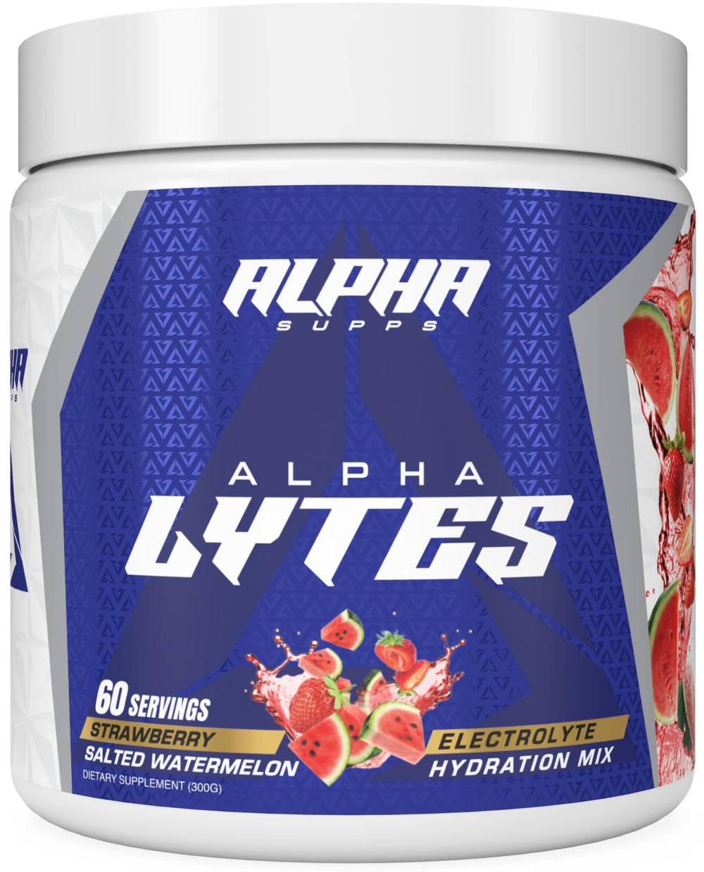 Alpha Supps Alpha Lytes travel-pack image suggests convenient sugar-free hydration anywhere.