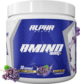 Amino NRG+ BCAA energy powder scoop in Juicy Grape flavor