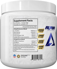 Alpha Supps packaging highlights back-to-basics formula and quality ingredients