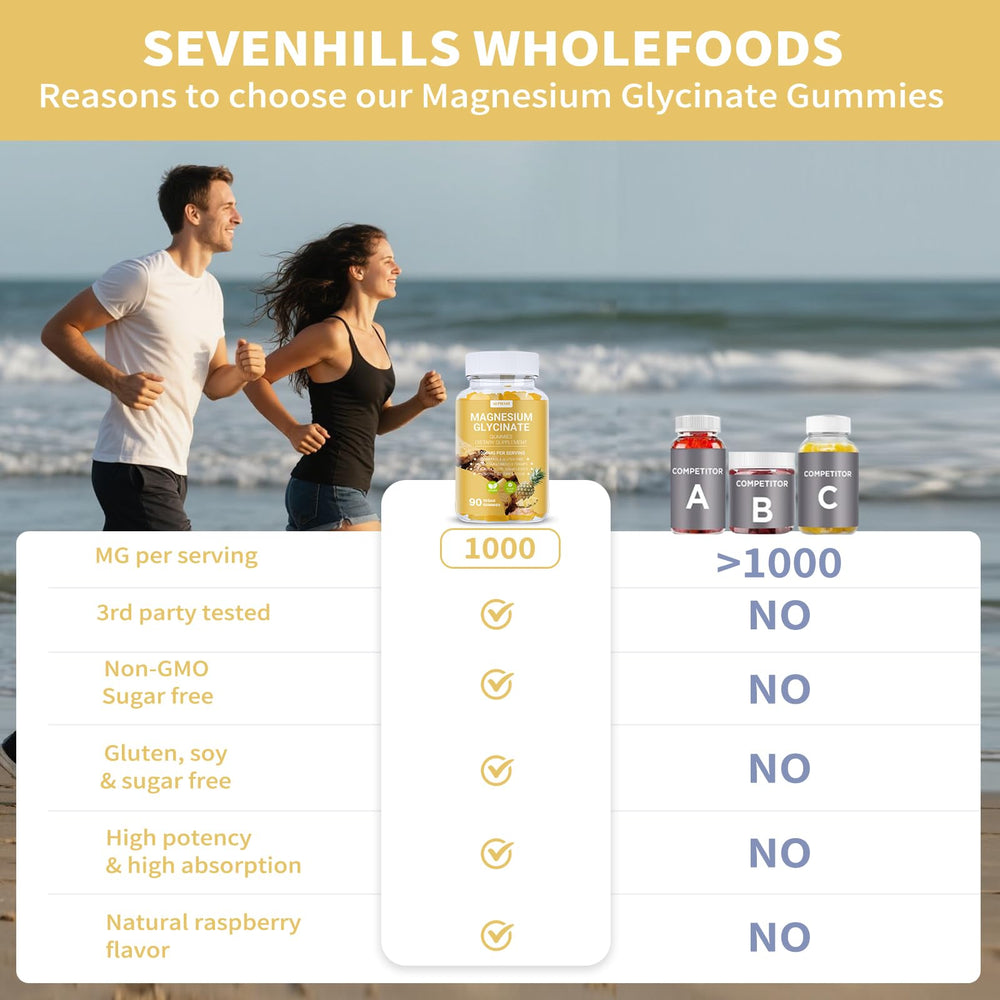 Illustration of magnesium, vitamin D, B6, calcium and potassium minerals