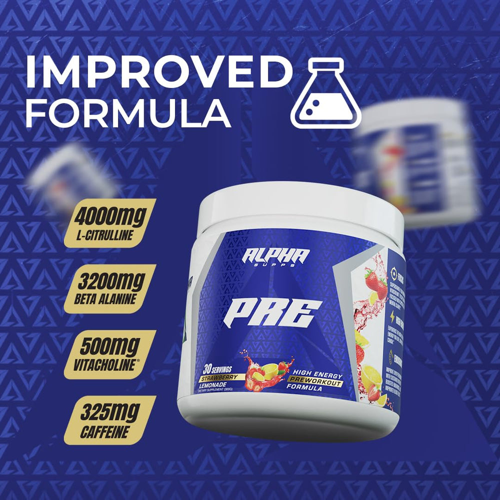 Alpha Supps preworkout peach rings glass water illustrates hydration-friendly fueling.