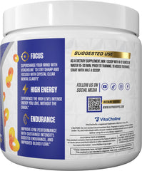 Alpha Supps preworkout peach rings shaker demonstrates on-the-go performance support.