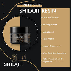 Security-sealed dark glass jar packaging of Shilajit resin