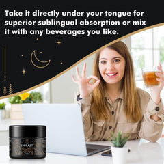50g Shilajit resin container with label