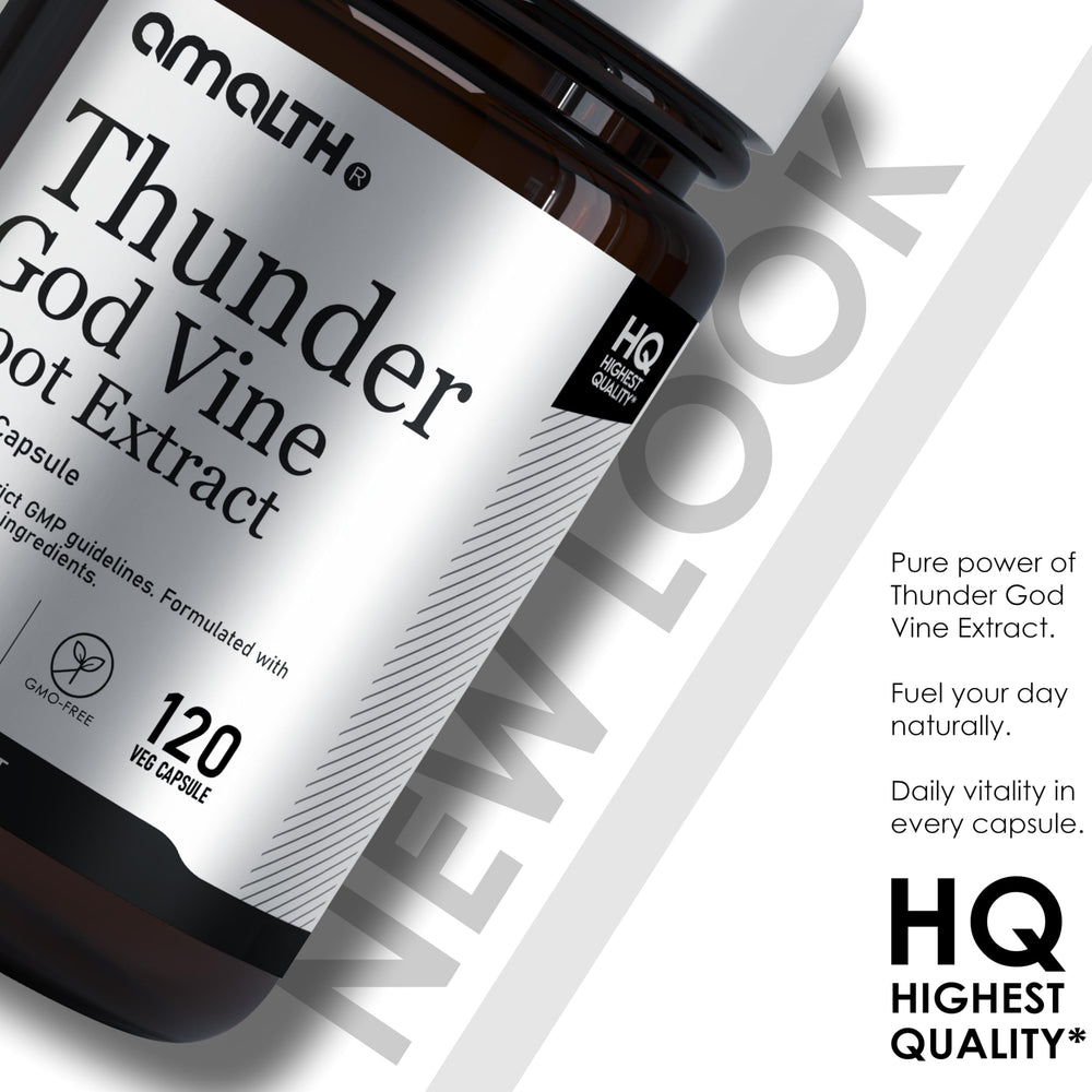 Label for AMALTH Thunder God Vine Root extract