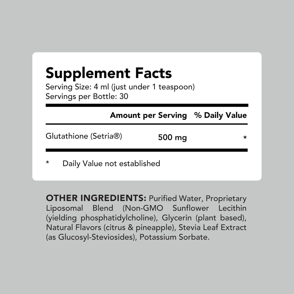 Amandean Liposomal Glutathione Liquid Setria 500mg – Skin Health