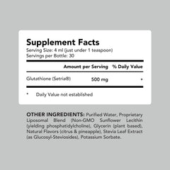 Amandean Liposomal Glutathione Liquid Setria 500mg – Skin Health