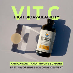 Liquid liposomal vitamin C for fast absorption