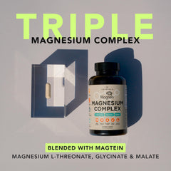 Triple-blend magnesium ingredients: L-Threonate, Glycinate, and Malate