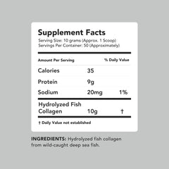 Amandean marine collagen ingredients and nutrition facts