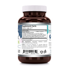 Close-up of probiotic capsules showing 13 strains