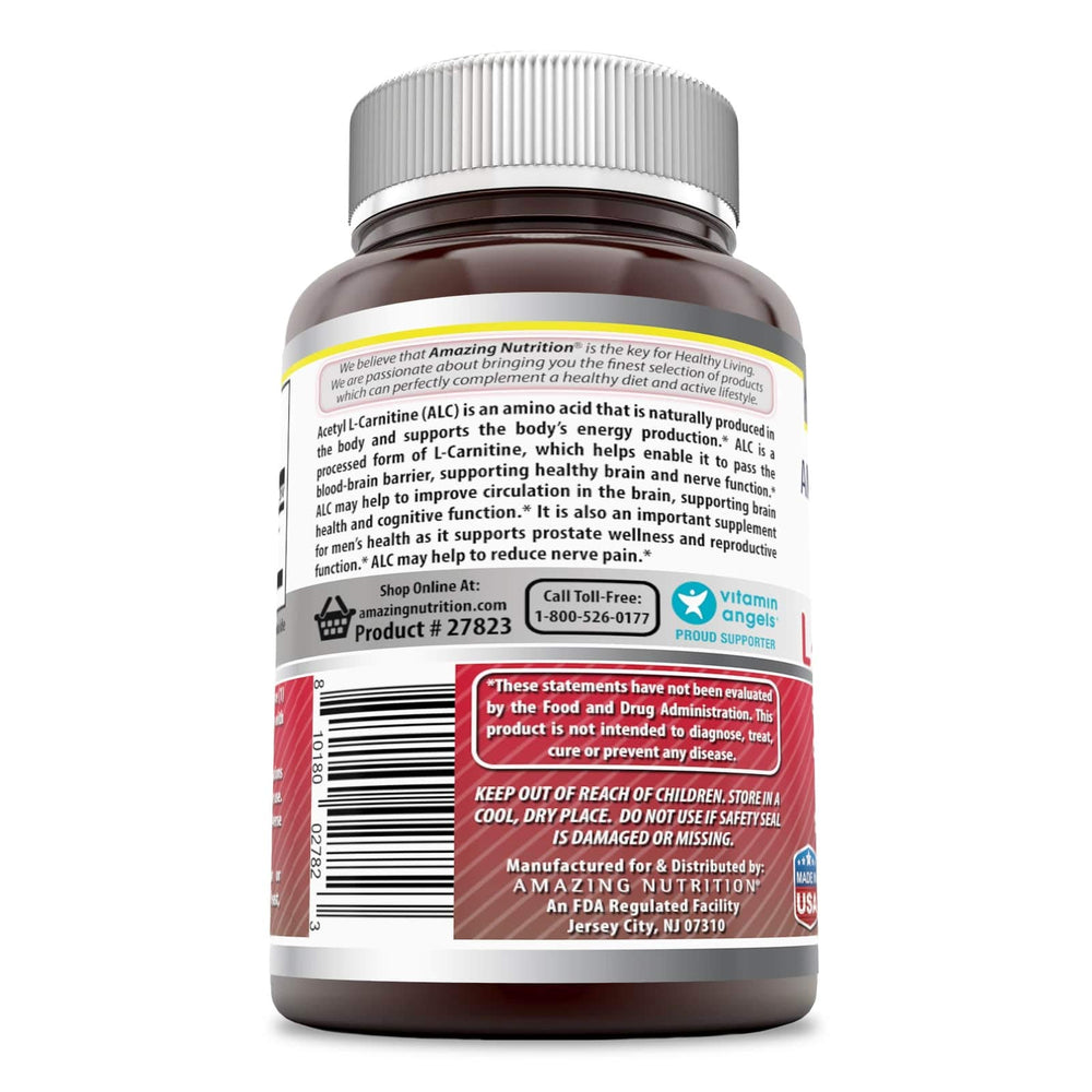 Close-up of 500 mg Acetyl L-Carnitine HCl veggie capsules