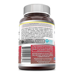 Close-up of 500 mg Acetyl L-Carnitine HCl veggie capsules