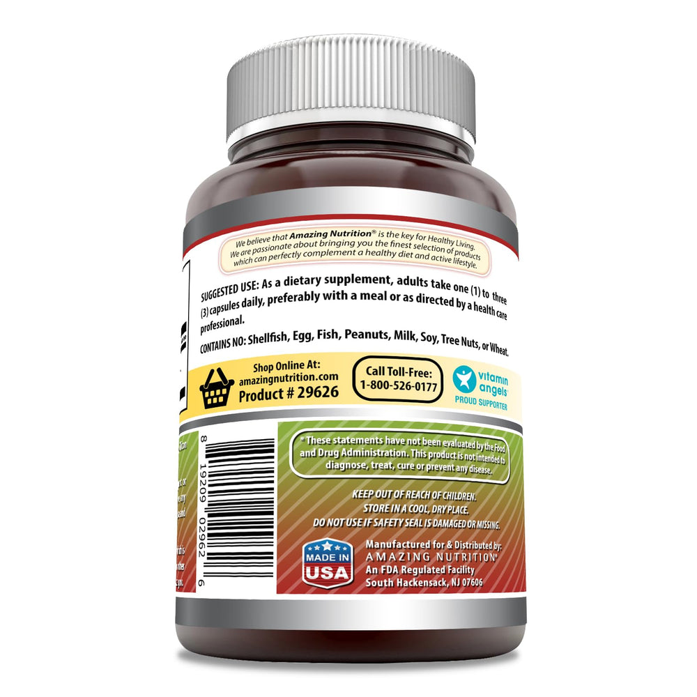 Two bottles of Amazing Formulas Apple Cider Vinegar 1500 mg 360 capsules per bottle