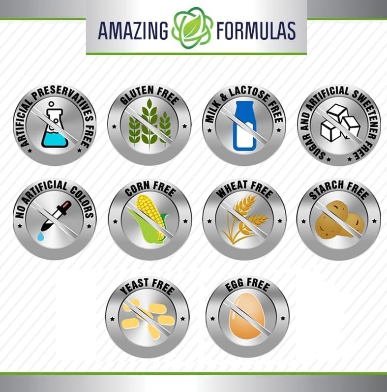 Front view of Amazing Formulas BCAA 2:1:1 bottle