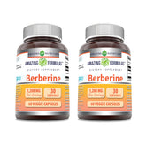 Berberine 1200 mg veggie capsules bottle - image 1