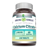 Amazing Formulas Calcium Citrate 1000 mg bottle – 240 count