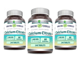 Bottle of Amazing Formulas Calcium Citrate 1000 mg tablets