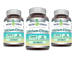 Bottle of Amazing Formulas Calcium Citrate 1000 mg tablets