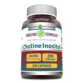 Bottle of Amazing Formulas Choline & Inositol 200 count