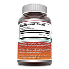 Amazing Formulas folic acid 1000 mcg tablets made in USA, gluten free