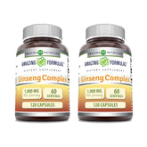Label on bottle for Amazing Formulas Ginseng Complex 1000mg
