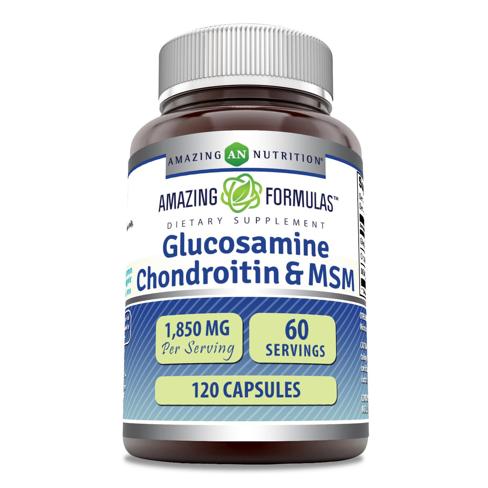 Amazing Formulas Glucosamine Chondroitin MSM 1850 mg capsules bottle