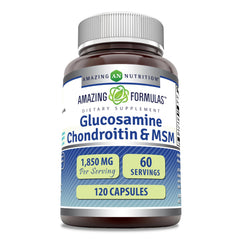 Amazing Formulas Glucosamine Chondroitin MSM 1850 mg capsules bottle