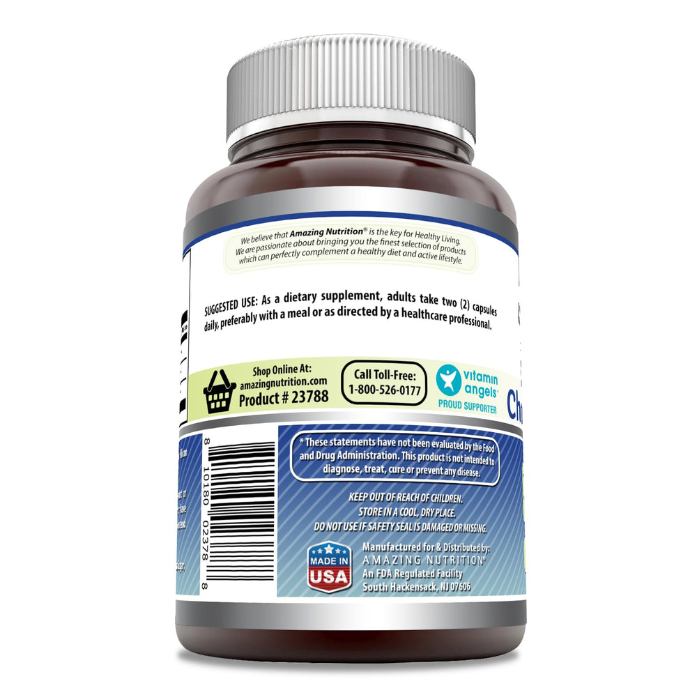 Serving suggestion with two capsules per serving