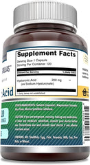 Close-up of Hyaluronic Acid 200 mg capsule