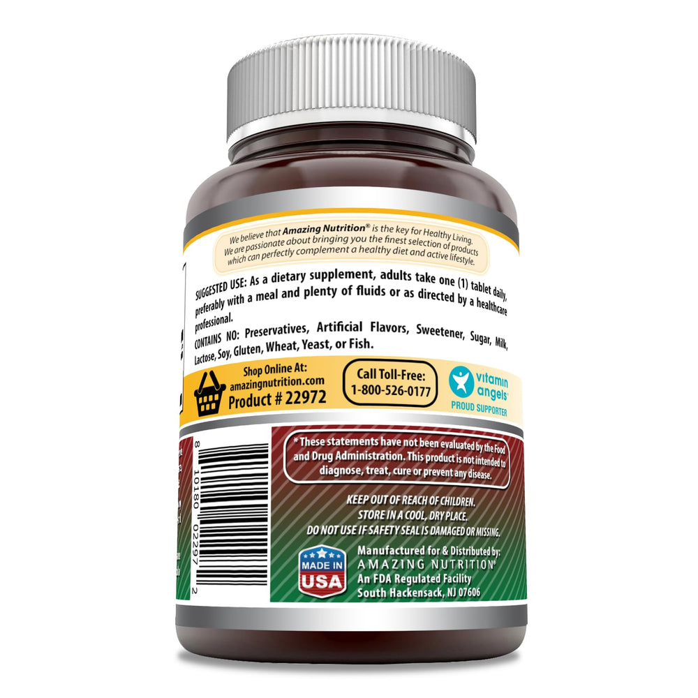 Non-GMO and gluten-free iron supplement tablets by Amazing Formulas