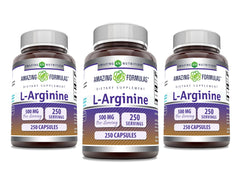 Amazing Formulas L-Arginine 500 mg bottle label
