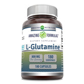 Amazing Formulas L-Glutamine 800 mg per serving bottle front view