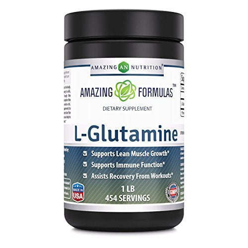 Amazing Formulas L-Glutamine Powder Unflavored, 1 lb – 454 servings