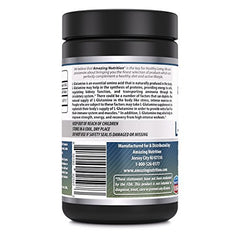 L-Glutamine powder bottle by Amazing Formulas – Made in USA, Non-GMO, Gluten-Free