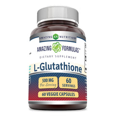 Amazing Formulas L-Glutathione 500 mg veggie capsules bottle