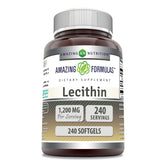 Amazing Formulas Lecithin 1200 mg Softgels bottle front label
