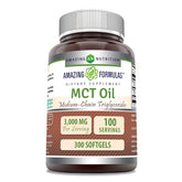 Front view of Amazing Formulas MCT Oil Softgels bottle