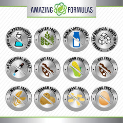 Nutrition facts panel highlighting melatonin content