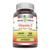 Amazing Formulas Vitamin C with Rose Hips 1000 mg bottle – front view