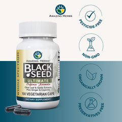 Digestive support and immune health with black seed blend