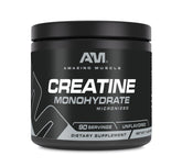 Amazing Muscle Micronized Creatine Monohydrate – 90 Servings, unflavored container