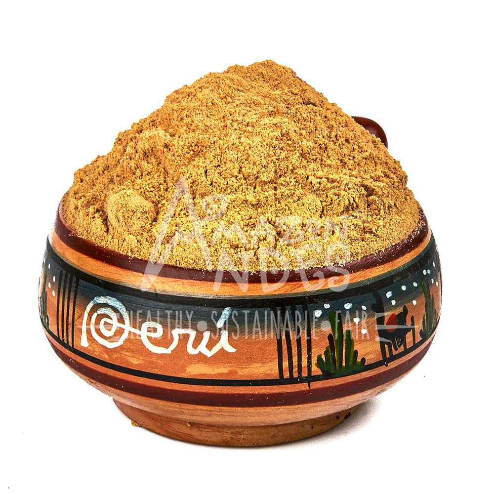 Amazon Andes Black Maca powder packaging highlights sustainable sourcing